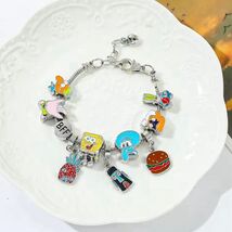 V322 SPONGEBOB SQUARE PANTS PATRICK FRIENDS CHARM BRACELET - $19.75