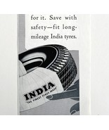 India Tires The Finest Tyres 1953 Advertisement UK Import Automobilia DWII5 - $463.92 MXN