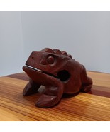 Wooden Frog Guiro Rasp Percussion Musical Instrument Tone Block Wood Fro... - £12.19 GBP