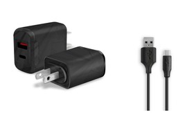 Fast Wall Ac Home Charger+6Ft Usb Cord For Tmobile Cat S22 Flip, Cat S62/S62 Pro - £22.55 GBP