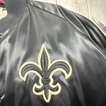 New Orleans Saints Chalk Line  Vintage Satin Jacket Medium - £70.71 GBP