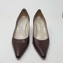 Barney’s New York Heels Vero Cuoio 38.5 Brown Leather Made in Italy - £38.20 GBP