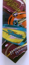 Vintage Harley Davidson &quot;Tanks&quot; Silk Tie Sportster Motorcycle Colorful Nineties - £27.24 GBP