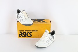 NOS Vintage 90s Asics Boys 5.5 Spell Out Outrage Sneakers Shoes White Ch... - £62.54 GBP