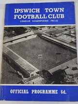 1961 - 1962 Ipswich Town Football Soccer Club League Champions Official Program - £12.76 GBP