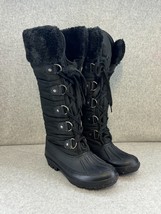 Athletech Anessa Lace Up Faux Fur Snow Boots Black - Women&#39;s US Size 7 /... - $28.05