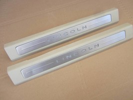 2013 2014 Lincoln MKZ Garnish Scuff Plates Door Sill Pair W/ Ambient Lighting - £873.80 GBP