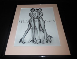 Gigi Hadid Smalls L Aldridge Stuart Weitzman Framed ORIGINAL Advertisement - $34.64