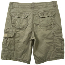 Unionbay Cargo Shorts Mens size 36 Relaxed Stretch Bermuda Pockets Green - £17.76 GBP