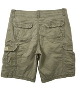 Unionbay Cargo Shorts Mens size 36 Relaxed Stretch Bermuda Pockets Green - £17.71 GBP