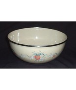 Vintage 8 1/2&quot;  MARMALADE Tan Metal Enamel Mixing Bowl~INTERNATIONAL CHINA - $131.52 MXN