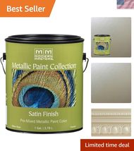 1 gal ME206 Champagne Metallic Paint Collection, Satin Water-Based Decor... - $316.18