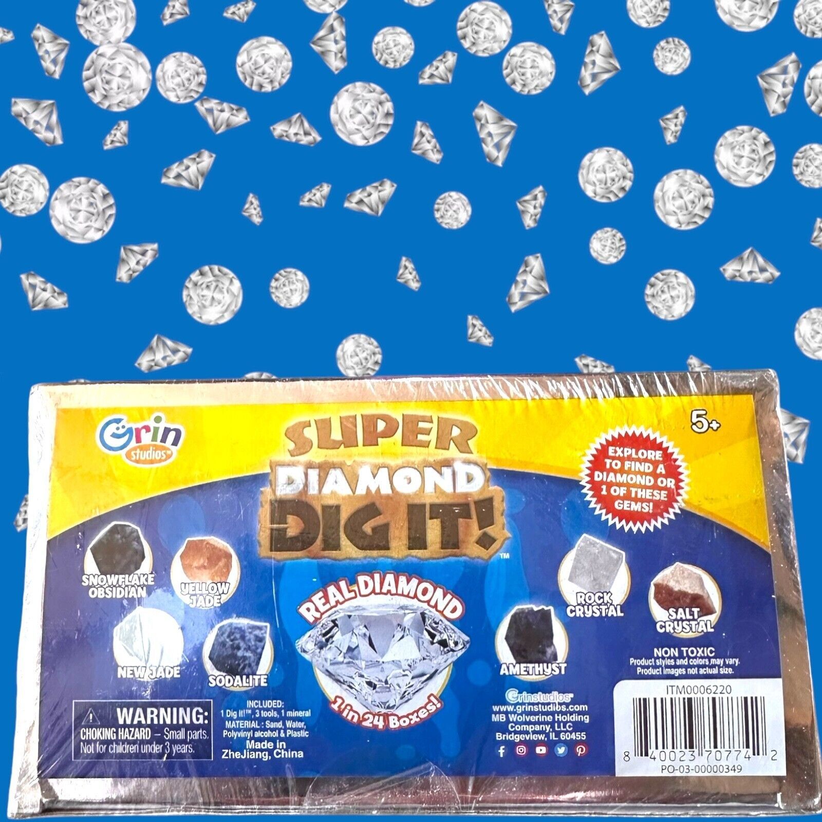 ⚡️SUPER Diamond Dig it Real Diamond in 1/24 Boxes, 3 Pack - $24.95