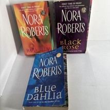 Lot 3 Nora Roberts PB Book Complete The Garden Trilogy Red Lily/Black Rose/Blue  - £8.52 GBP