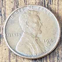 1949 D Denver Mint Lincoln Wheat Cent - £2.35 GBP