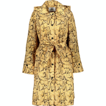 Frame Sz S Women Python Print Trench Coat Rain Hood Utility Belted Overc... - £31.25 GBP