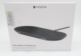 NEW Mophie Qi Dual Wireless Charging Pad - Black - £23.66 GBP
