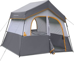 The Hikergarden 6-Person Camping Tent Is A Lightweight, Windproof, Cabin-Style - £113.33 GBP