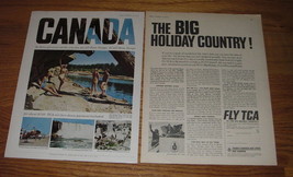 1964 TCA Trans-Canada Air Lines Ad - Canada the Big Holiday Country - £14.55 GBP