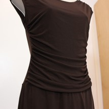 EnFocus Womens Dress Dark Brown Slip-on Knee Length Cap Sleeve 4P - £12.78 GBP