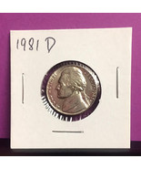 1981 D Jefferson NIckel - £10.22 GBP