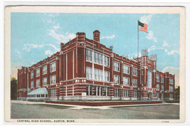 Central High School Austin Minnesota 1920c postcard - £4.20 GBP