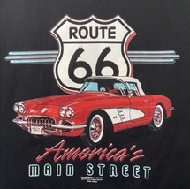 Vintage Route 66 Main Street America Corvette Shirt Size XL Made In USA - £23.47 GBP