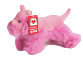 Scottie Dog 9 Inch Plush Toy Pink Sparkle Color by Ganz New with Tags - £8.88 GBP
