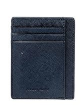 Western Genuine Leather Plain Front Pocket Credit Card Slim Wallet RFID in 4 Col - £11.66 GBP