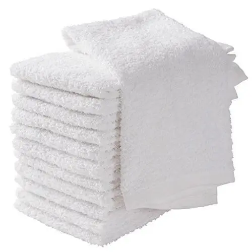 Towels 100% Cotton Kitchen Cleaning Towel Restaurant 16x19 Pack Of 12 white - £20.54 GBP