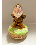 Snow White &amp; the Seven Dwarfs SNEEZY Music Box  Disney Prod VTG Schmid J... - €8,13 EUR