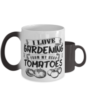 I Love Gardening,  Color Changing Coffee Mug, Magic Coffee Cup. Model 64... - £19.65 GBP
