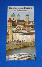 *BRAND NEW GLASMUSEUM PASSAU AM RATHASTURM BROCHURE NATIONAL GERMAN SIGN... - $3.50