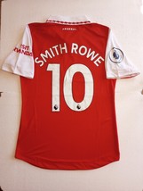 Emile Smith Rowe #10 Arsenal FC EPL Match Slim Red Home Soccer Jersey 2022-2023 - £86.52 GBP