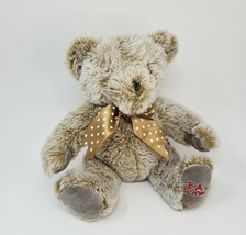 Fao Schwarz Baby Brown Sitting 2020 Teddy Bear W Bow Stuffed Animal Plush Toy - £37.32 GBP