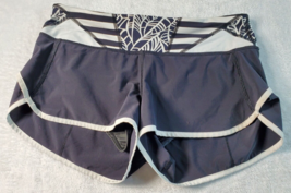 Lululemon Shorts Women Size 6 Black Pocket Logo Elastic Waist Pull On Fl... - £16.26 GBP