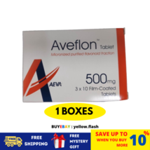 Aveflon 500mg 30&#39;s Trattamento di Emorroidi/Piles - SPEDIZIONE GRATUITA - $24.99