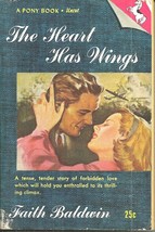 The Heart Has Wings - Faith Baldwin - Younger Girl Loves Older Aviator - $13.48