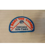 I Beat The Champ BPA Chicago Sun-Times Bowling Patch Blue Border from th... - £7.85 GBP