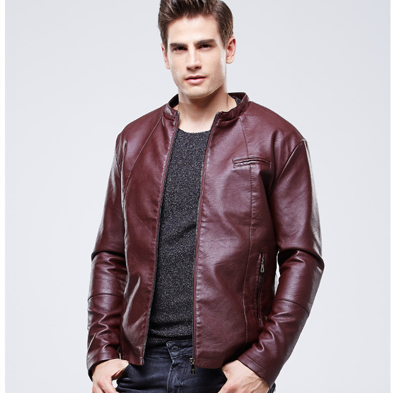Men's Handmade Oxblood Red Fashion Jacket Biker Jacket Leather Jacket 2019