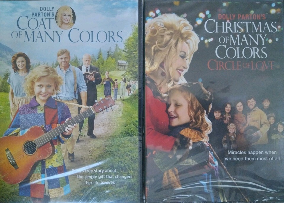 2 Parton DVDs Coat Of Many Colors &amp; Christmas Of Many Colors Circle Of Love - $17.59