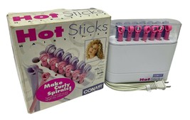 CONAIR Hot Sticks Hair Setter 14 Flexible Rollers Curlers HS18R - in Box TESTED  - $44.99