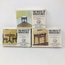 Lot Of 3 The House of Miniatures Wooden Dollhouse Kits Hepplewhite Vario... - $21.99