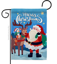 Santa with Friends - Impressions Decorative Garden Flag G135312-BO - £16.01 GBP