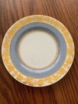 Decorative White Blue Porcelain Gold Plate Wedgwood Bone China 6&#39; diameter - $24.74