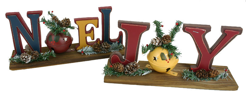 Large Noel / Joy Table Top Decor