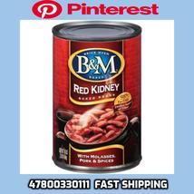 B&amp;M Red Kidney Baked Beans (CASE OF 12) 16 Ounce Cans, # RED KIDNEY BEAN... - $49.40
