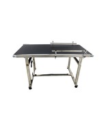59“*31.5” PVC Belt Conveyor with Double Guardrails Load 44-55lbs 110V 250W - $1,270.33 CAD