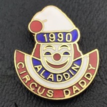 Shriners Circus Daddy 1990 Pin Clown Vintage Gold Tone Enamel Masonic Free Mason - £9.83 GBP