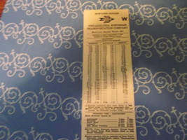 Red Arrow Bus Schedule Newtown Square Rt to 69th Street Terminal 1963 - $171.32 MXN